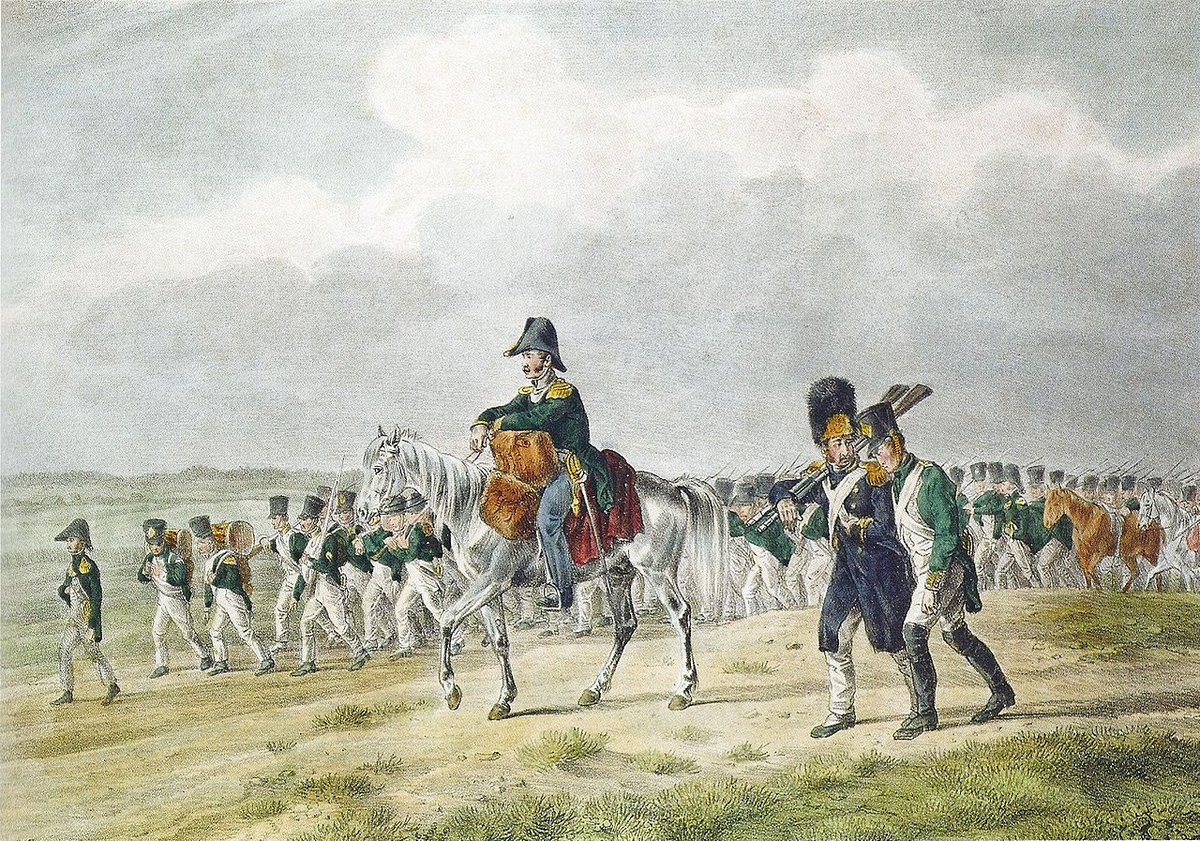 4-й корпус вице-короля Италии Эжена де Богарне борется с русской жарой и просторами