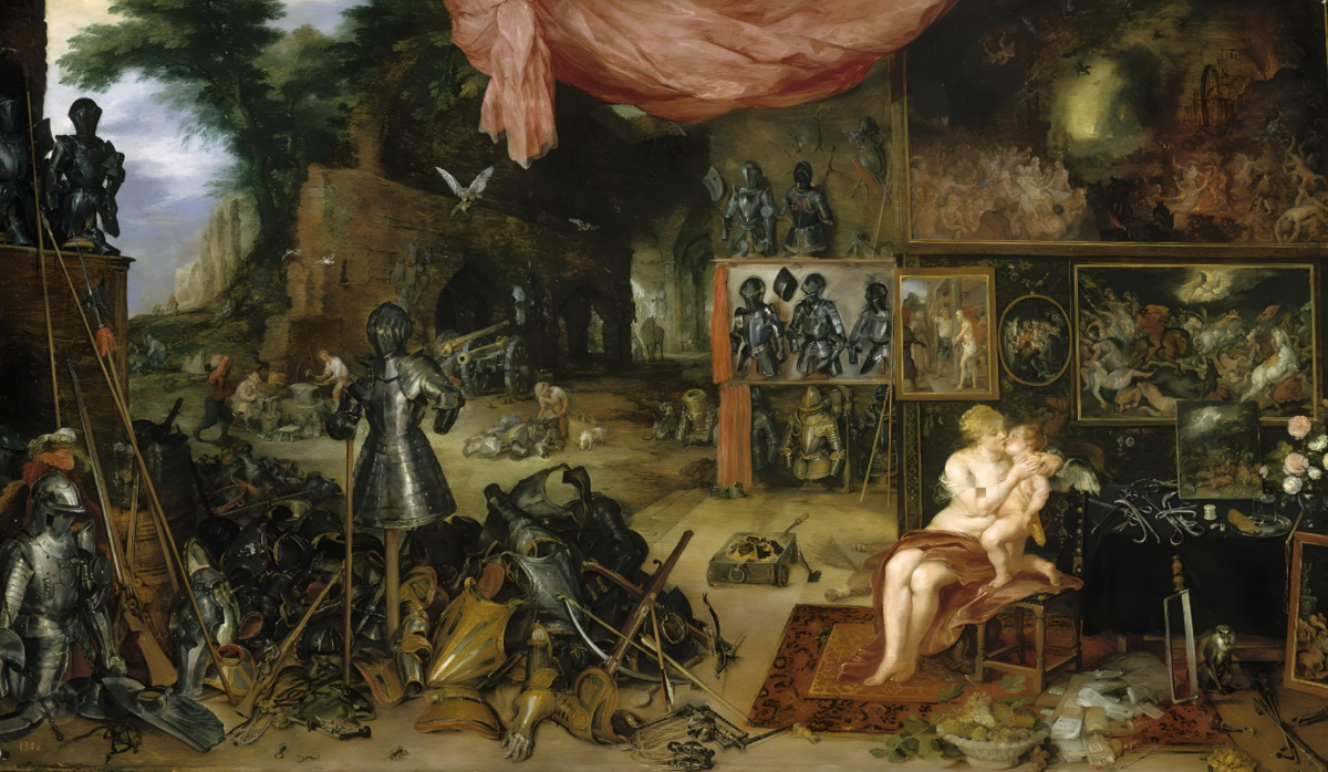 Питер Пауль Рубенс и Ян Брейгель, «Осязание», 1617-1618, дерево, масло, 64 х 111 см, Музей Прадо, Мадрид