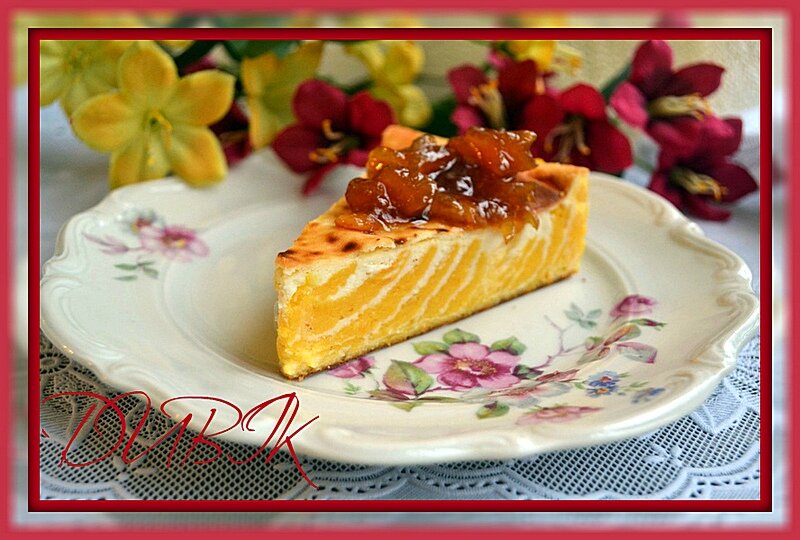 Тыквенная запеканка с творогом и маком