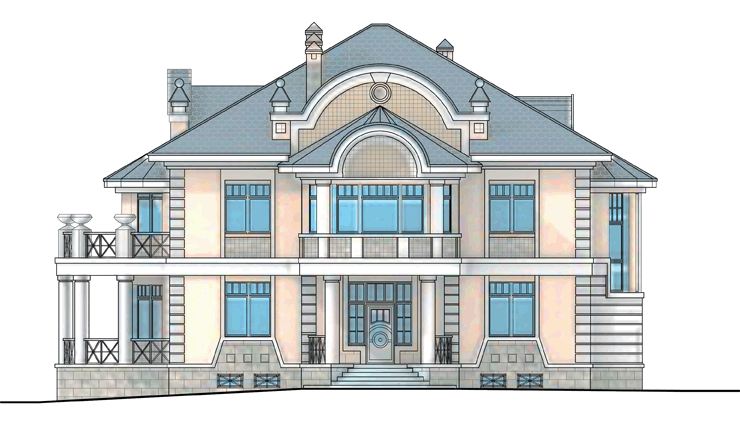 Проект дома в стиле барокко