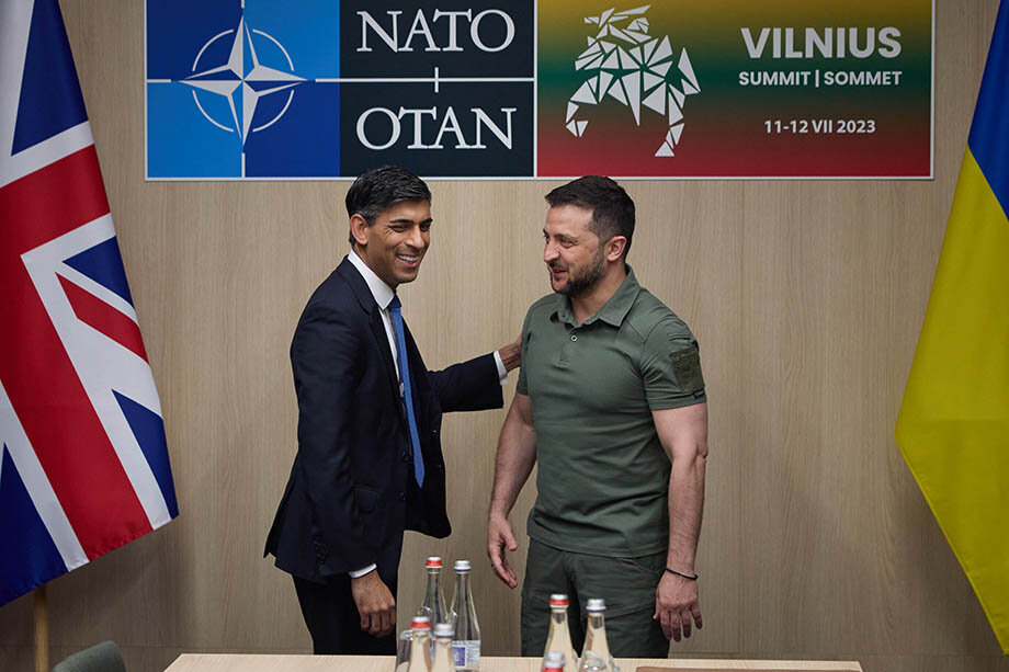 Владимир Зеленский и премьер-министр Великобритании Риши Сунак. Фото: Zuma/TASS