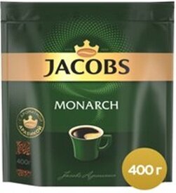 Кофе растворимый Jacobs Monarch сублимированный, пакет, 400 г.