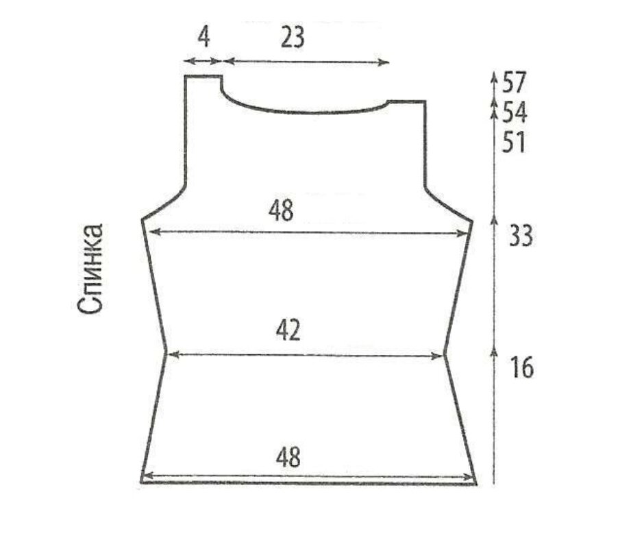 Широкий топ выкройка