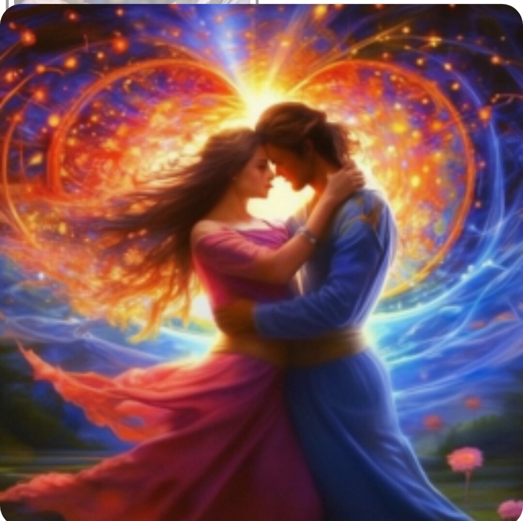 Мой рисунок в нейросети: сказочная любовь! 