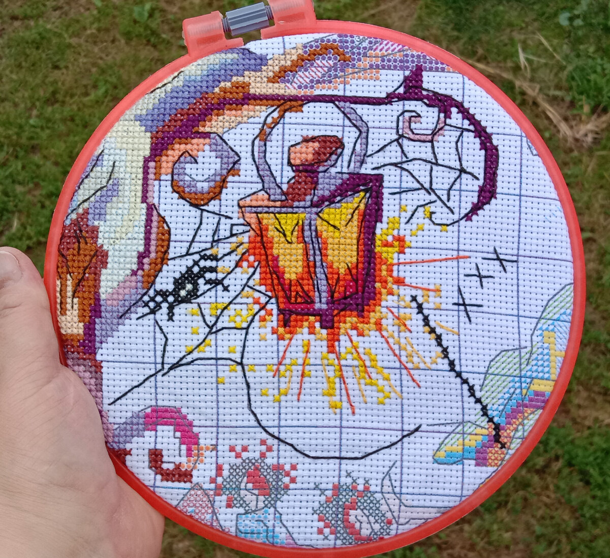 Фрагмент отшитого