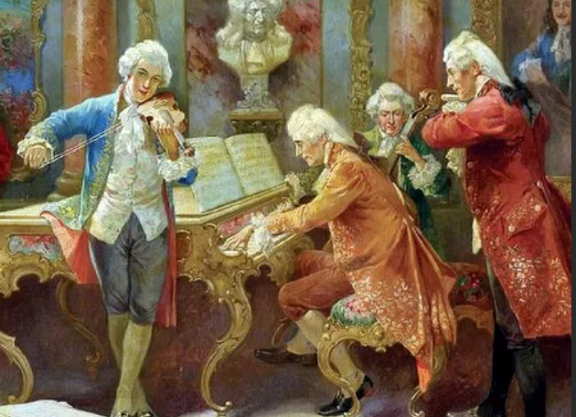 Музыка 18 века помидор. Эпоха Моцарта. Моцарт дирижирует. Моцарт 18 век. Французские клавесинисты 17 века.