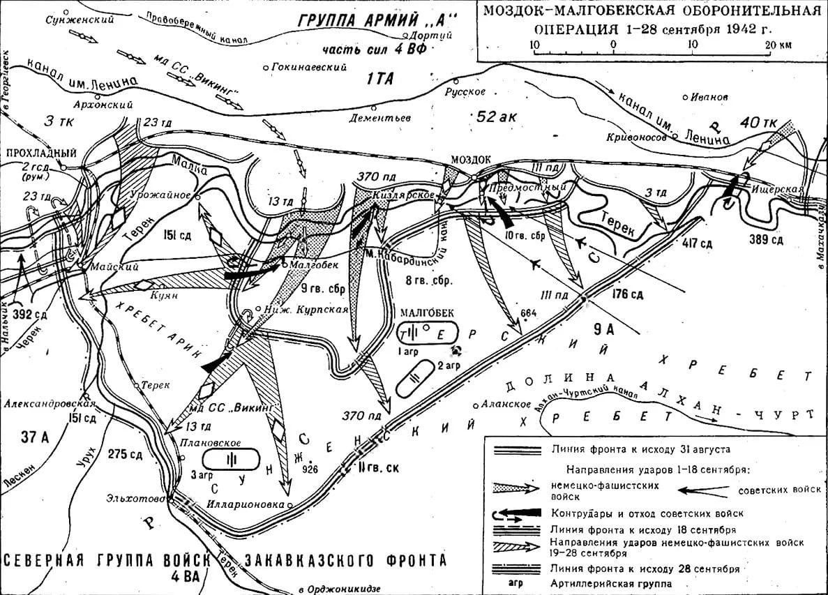 Немцы на кавказе в 1942 году карта