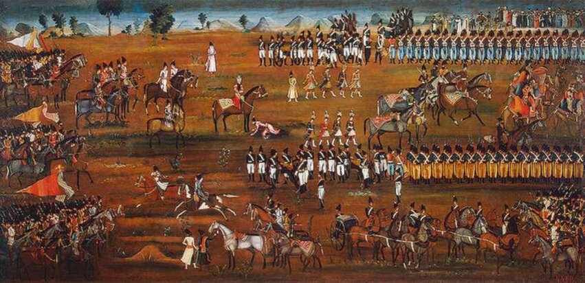Парад персидских войск 