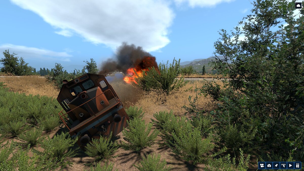 Это намеренный derail. Не очень эффектный.