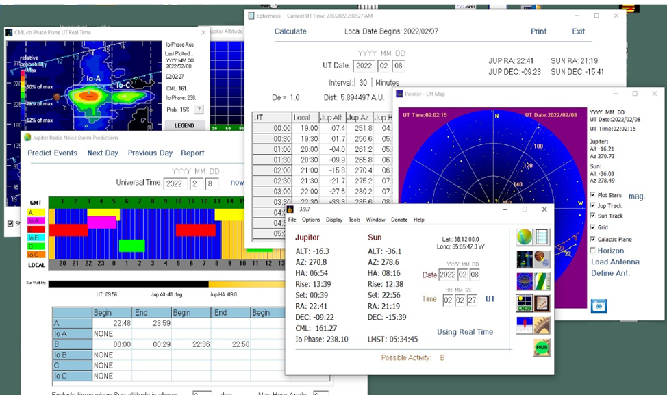 Радионаблюдение шторма в атмосфере Юпитера на частоте 25.5 МГц ...