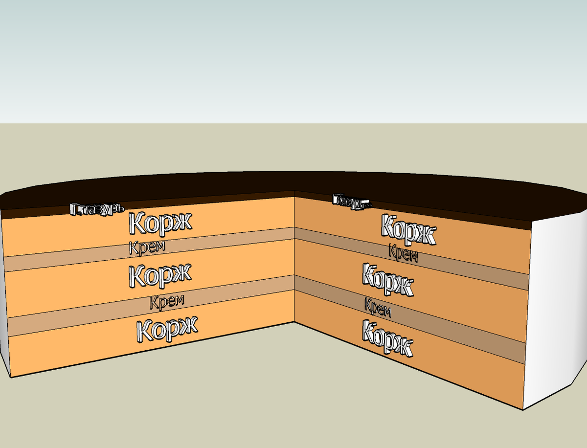 Структура Торта «Космос»