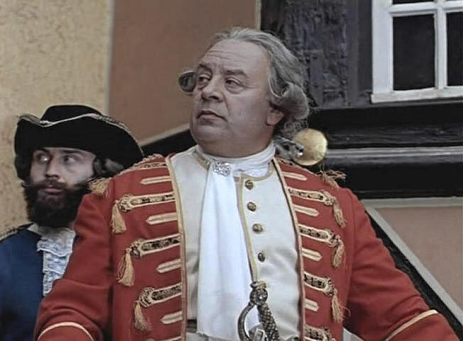 На фото: Леонид Броневой в фильме «Тот самый Мюнхгаузен»