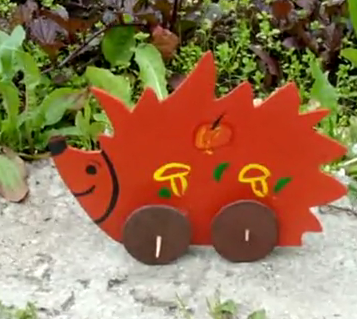  Фото ежа из фанеры