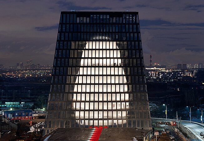 Здание Matrex в процессе строительства. © BERNASKONI