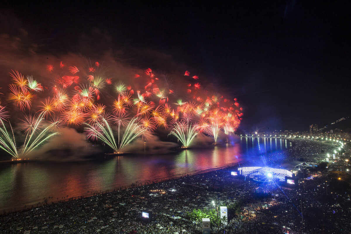 Салют Копакабана.  Reveillon 2018