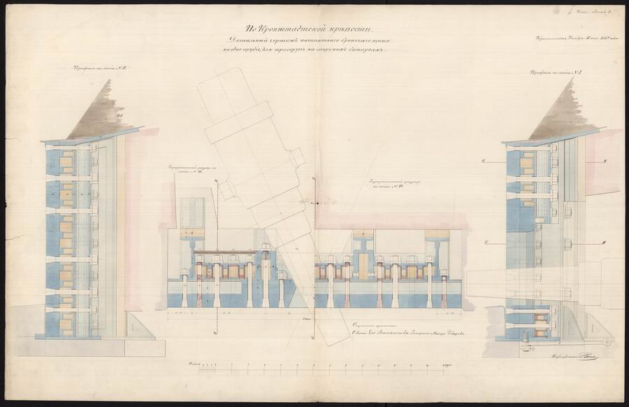 Чертеж щита. РГА ВМФ Ф. 1341, Оп. 004, Д. 05126
