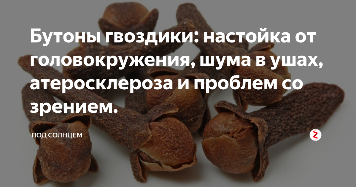 Настой на гвоздике на воде