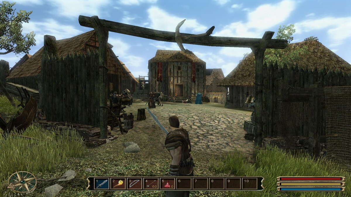 Популярная RPG с красивым открытым миром, в ходе самой игры нужны решить многолетнюю войну людей и орков, при этом можно занять любую сторону. 