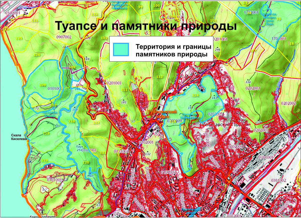 Туапсе карта местоположение