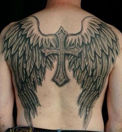  Тату крылья на спине