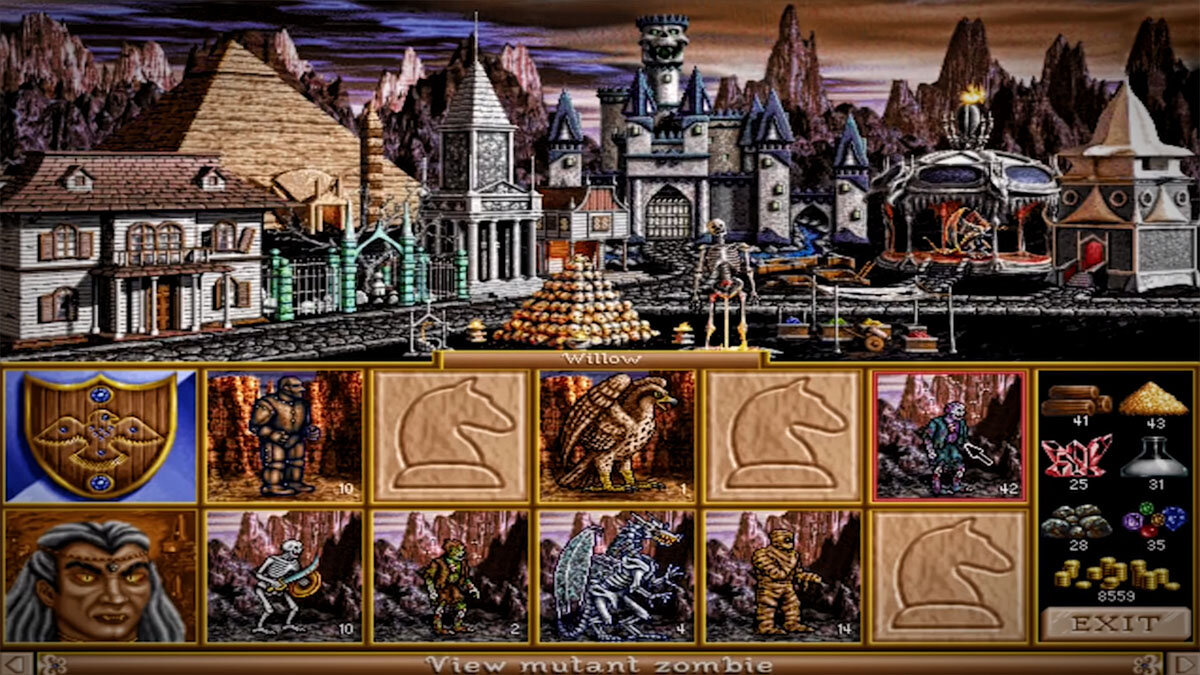 Скриншот из игры Heroes of Might & Magic 2 (1996)