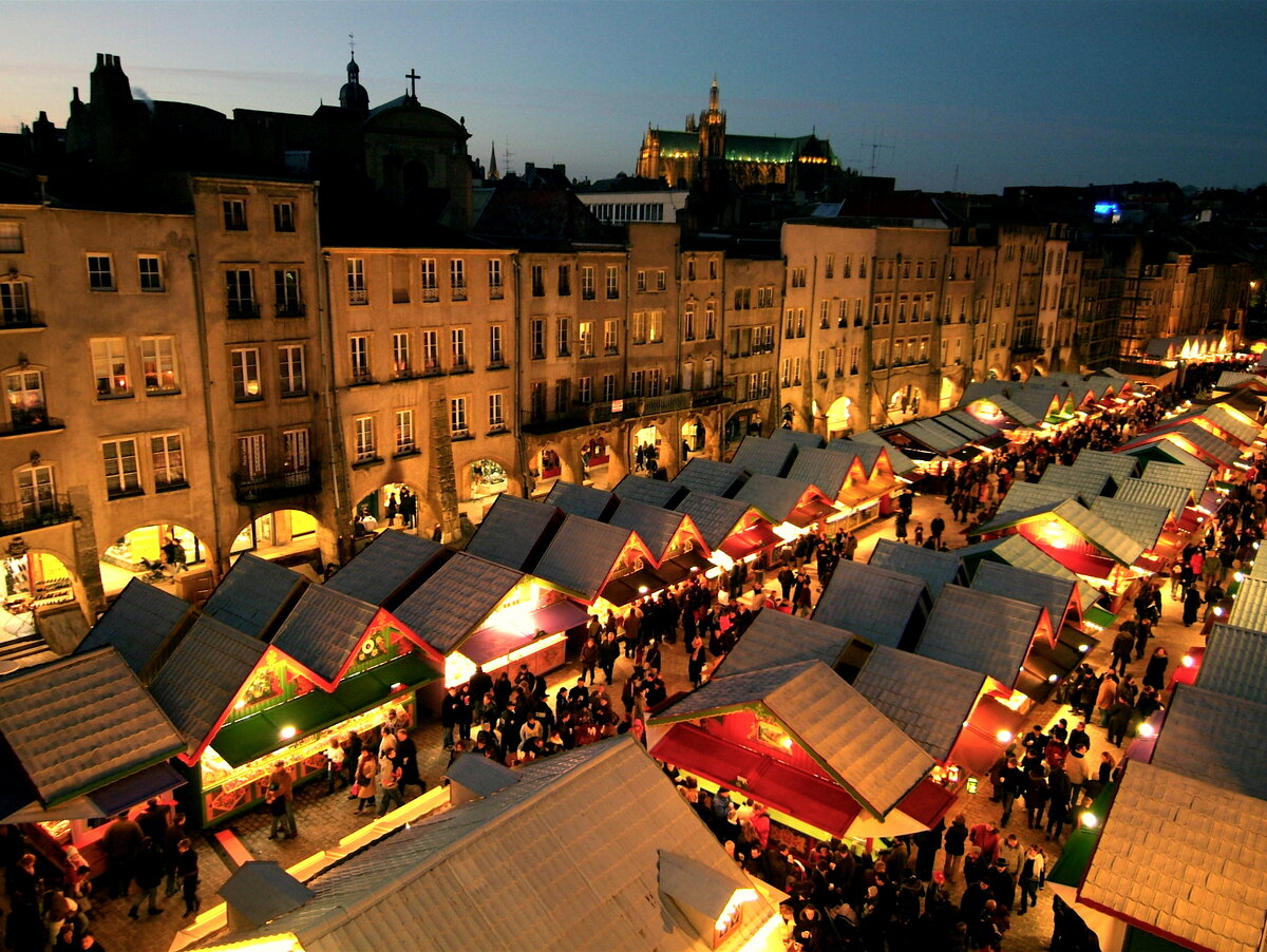 Marché de Noël, Страсбург, Франция