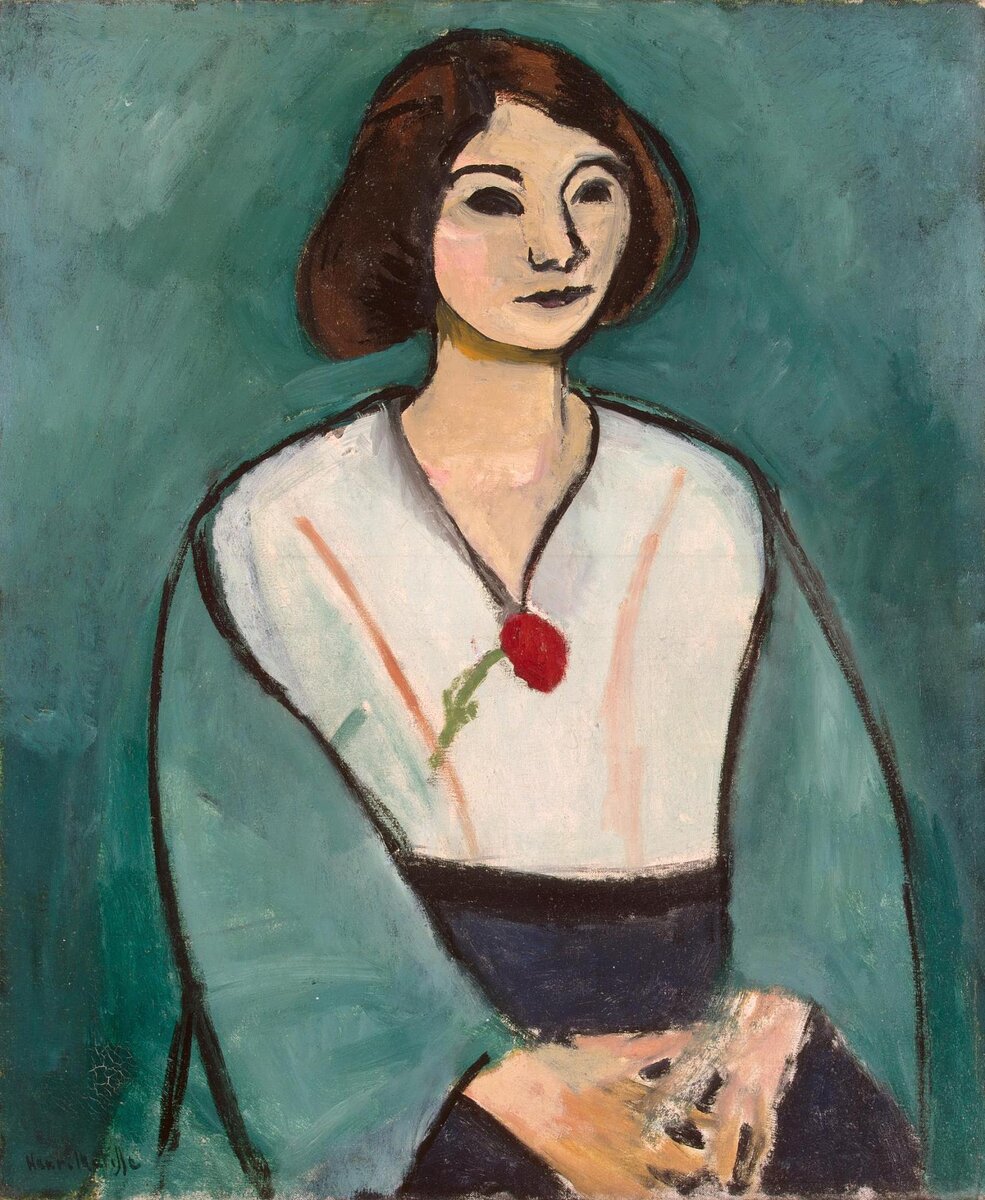 "Дама в зелёном", ок. 1909, 64,6х54 см, Эрмитаж