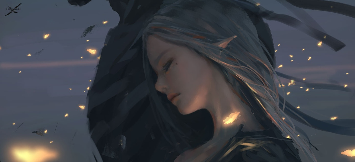 Арт взят отсюда https://www.patreon.com/wlop