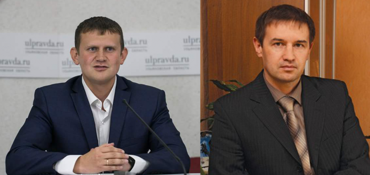 Руководитель фонда модернизации жилищно-коммунального комплекса Ульяновской области Александр Хаджибаев (слева) и курирующий работу фонда первый заместитель председателя правительства Ульяновской области Андрей Тюрин (справа)