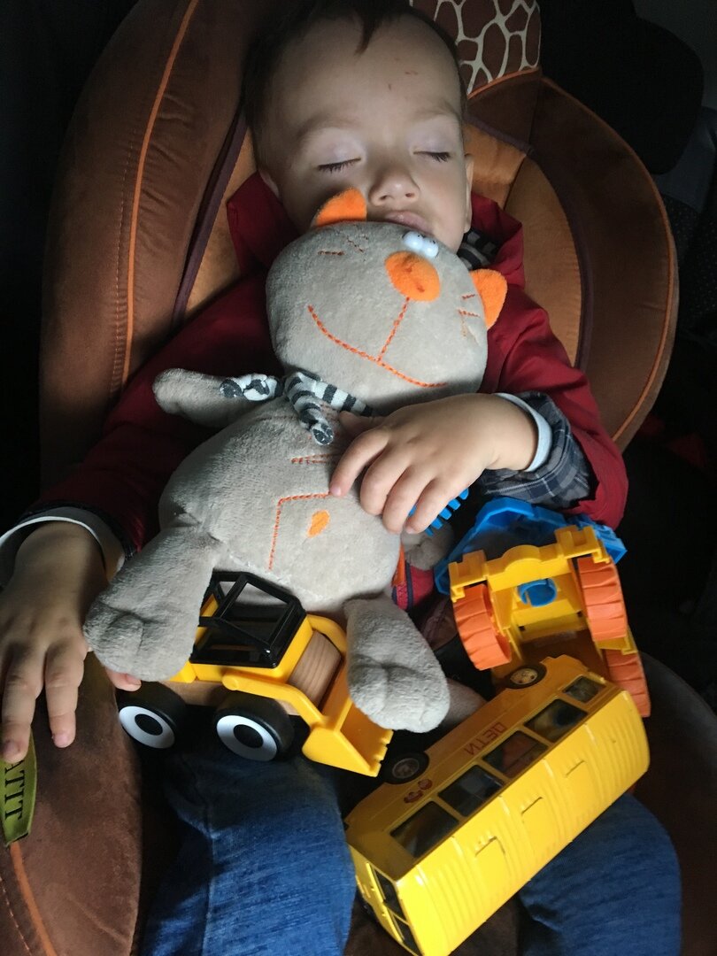 Сон в машине.