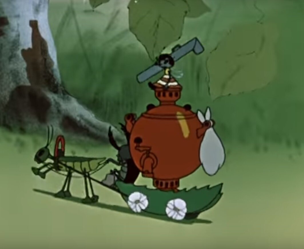 Кадр из мультфильма "Муха-Цокотуха", Союзмультфильм, 1960
