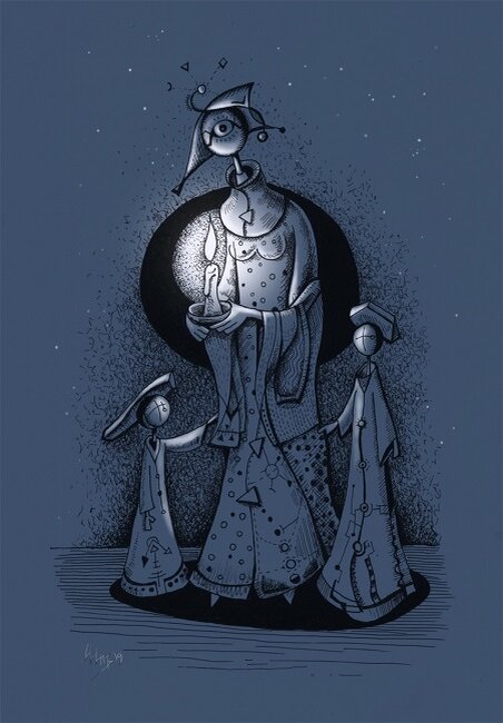 Рисунок Е. Шиперова. Свеча