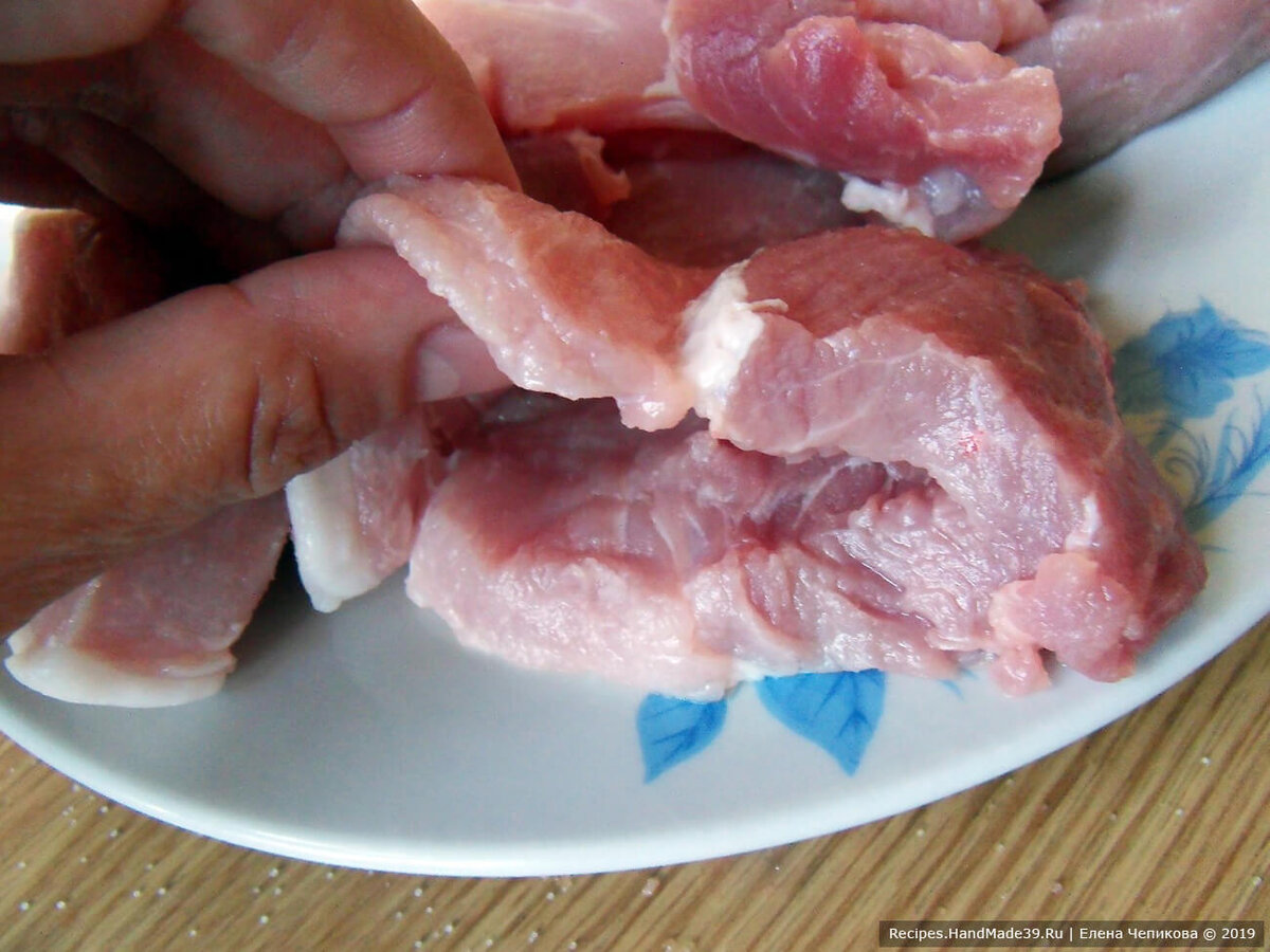 Как делать кармашки из мяса.