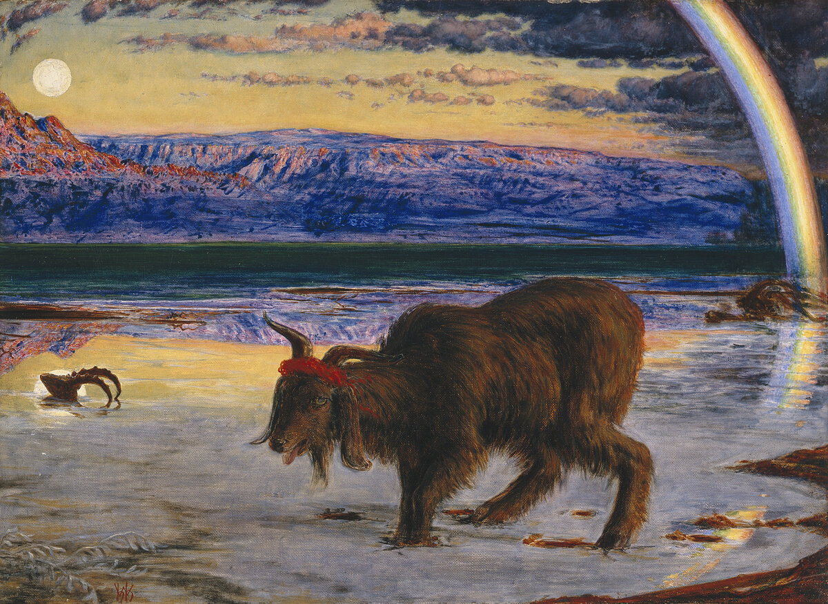 Козел отпущения. Уильям Холман Хант. 1854 - 1855 гг.