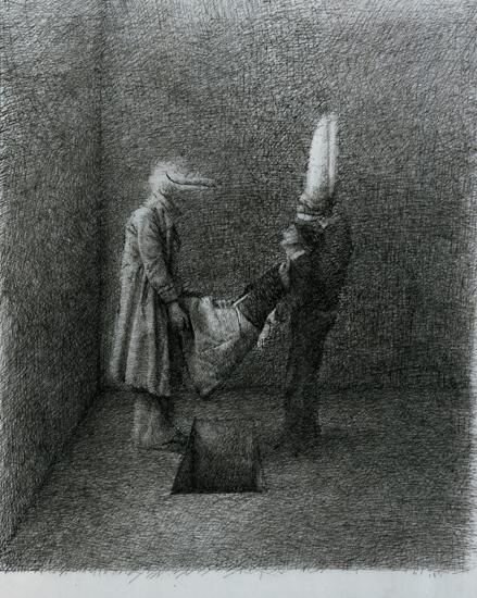   Готфрид Хельнвайн. Рисунок