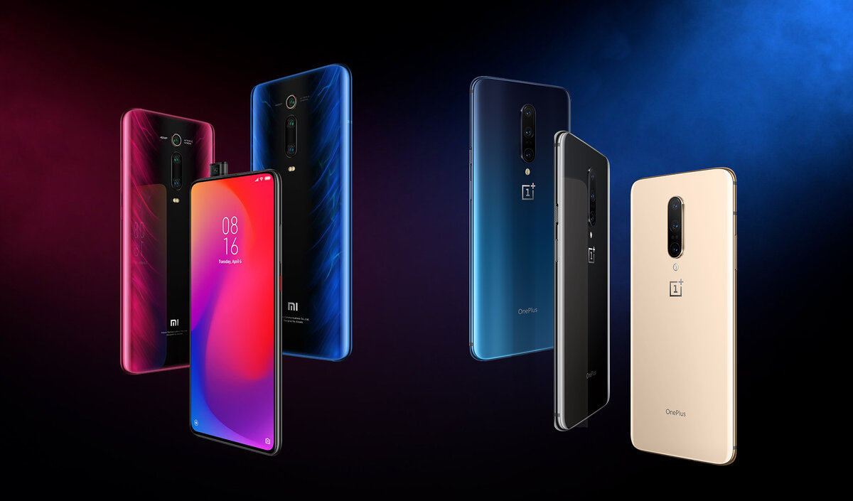 Дизайн Xiaomi Mi 9T Pro и OnePlus One 7 Pro
