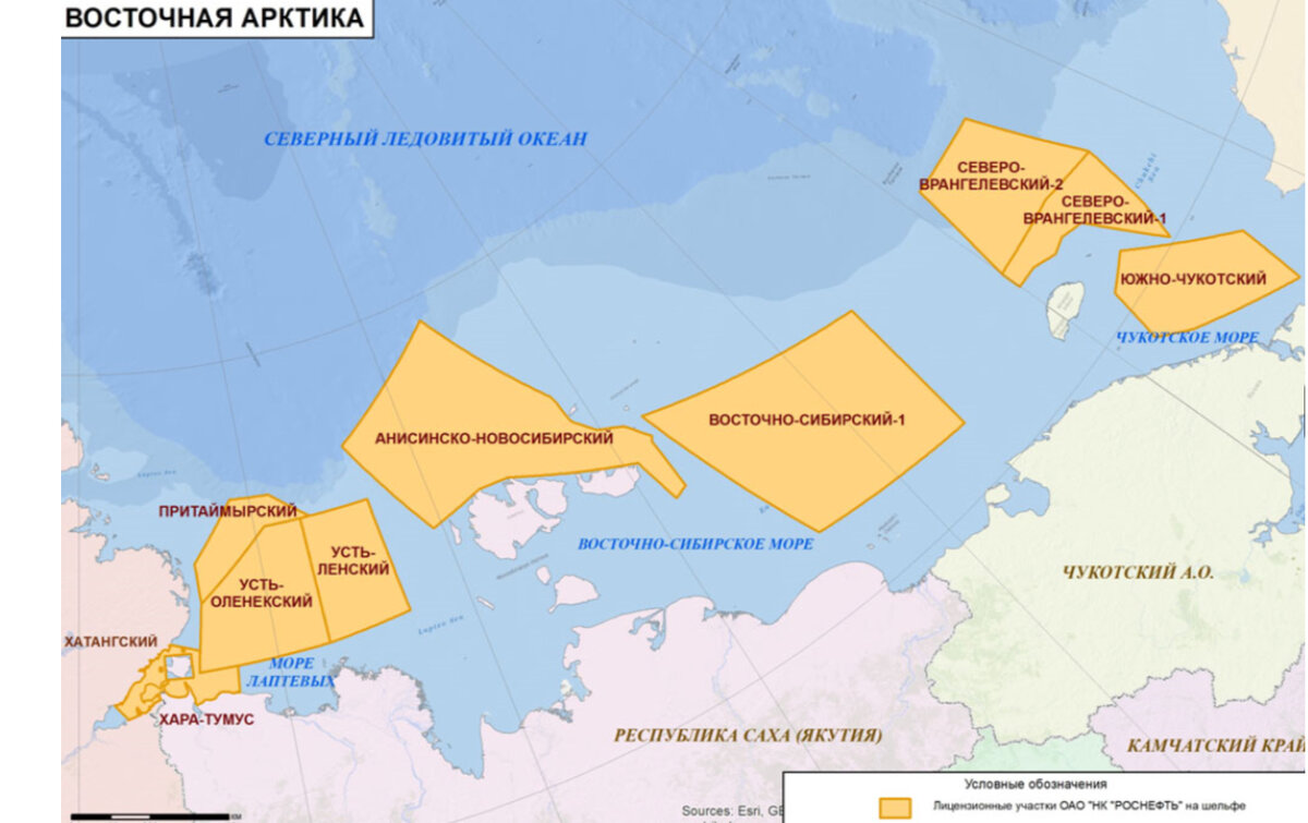 Карта северных морей в россии