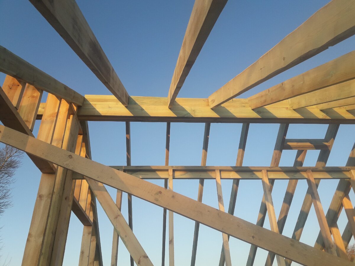 Стыковка стропил