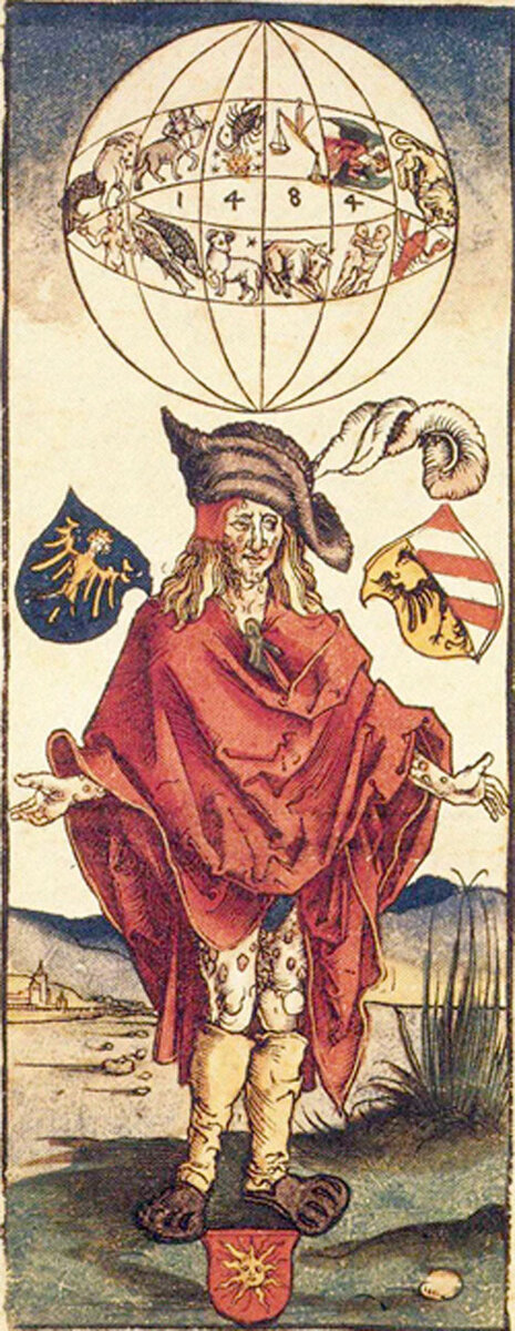 Медицинская иллюстрация Альбрехта Дюрера (1496), изображающая больного сифилисом.