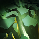 Undying наносит урон вражеским героям в указанной области и забирает себе часть их силы.