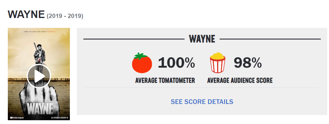 Оценки сериала на Rotten Tomatoes