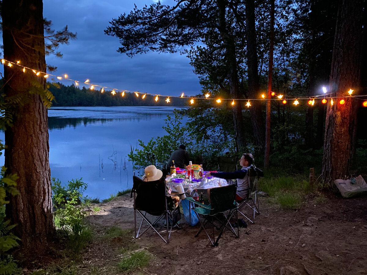 Белые ночи на озере