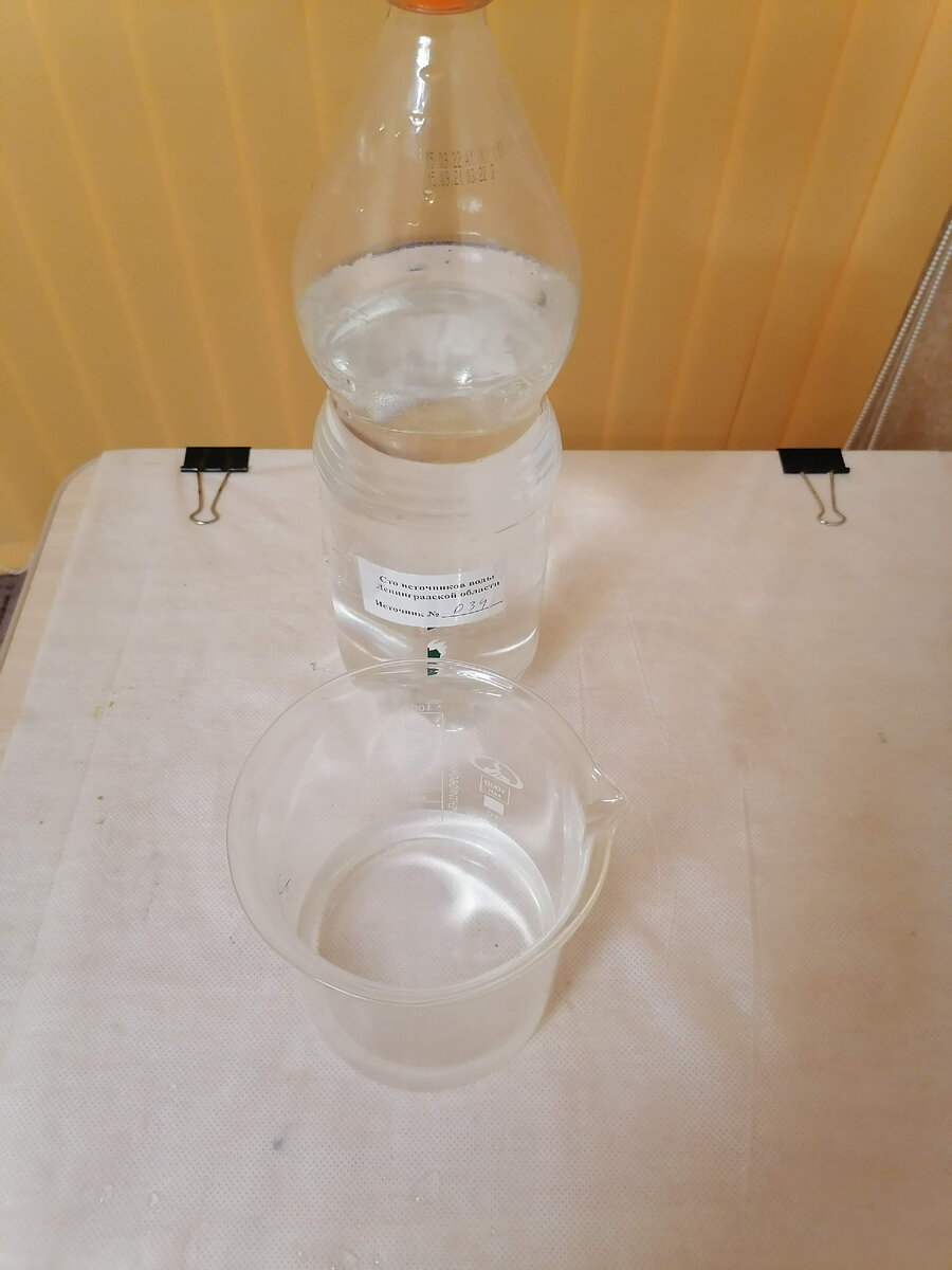 Фотография пробы воды из источника 034 (собственное фото)