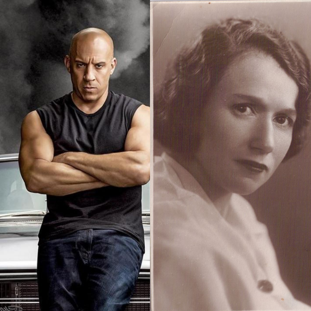 Вин Дизель и Блюма Зейгарник. Коллаж из фото, взятых в открытых. источниках.