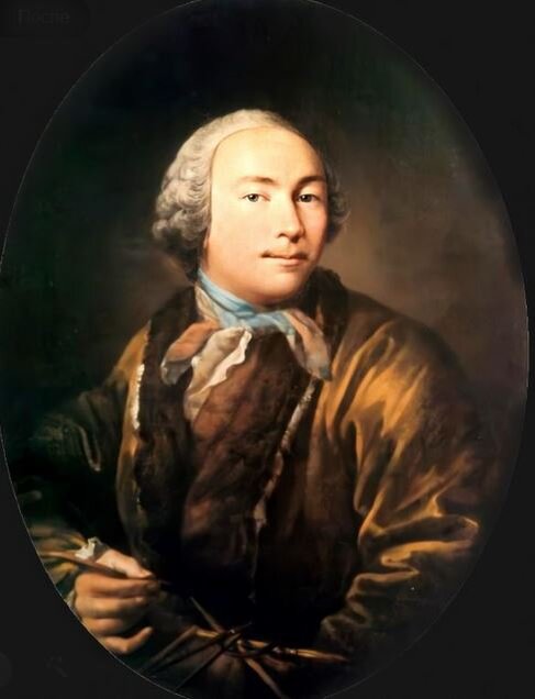 Аргунов И.П. Предполагаемый автопортрет. (портрет неизвестного скульптора). Конец 1750-х — начало 1760-х гг.