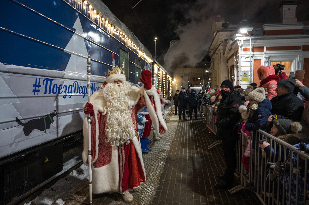 Поезд Деда Мороза. Фото: Алексей Уланов