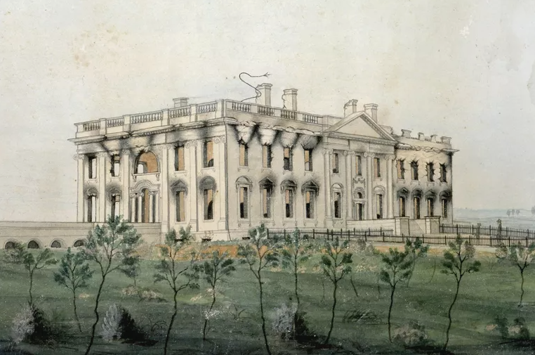 Президентский дом После того, как Его сожгли англичане