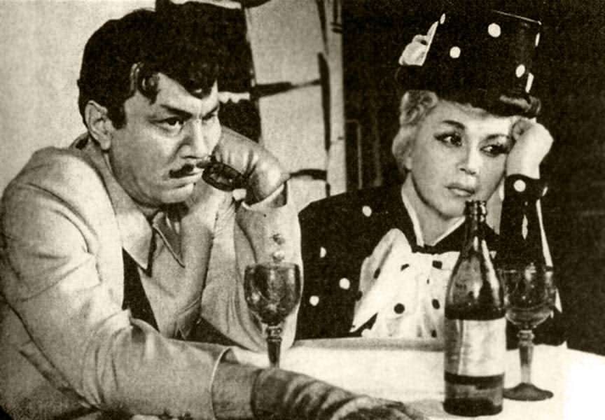 Михаил Водяной с супругой Маргаритой Деминой, спектакль «На рассвете»