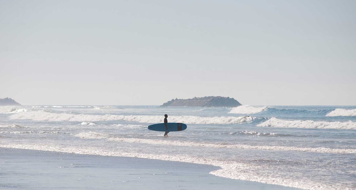 Пляж Мирлефт в Марокко