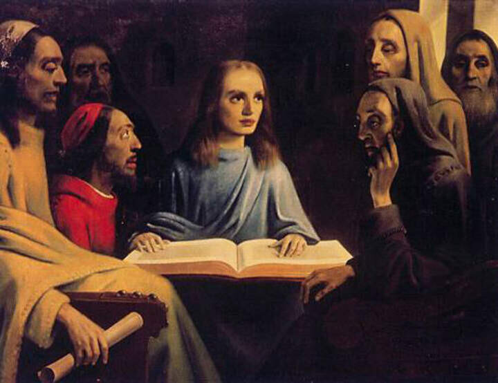 Молодой Христос среди учителей. Хан ван Меегерен